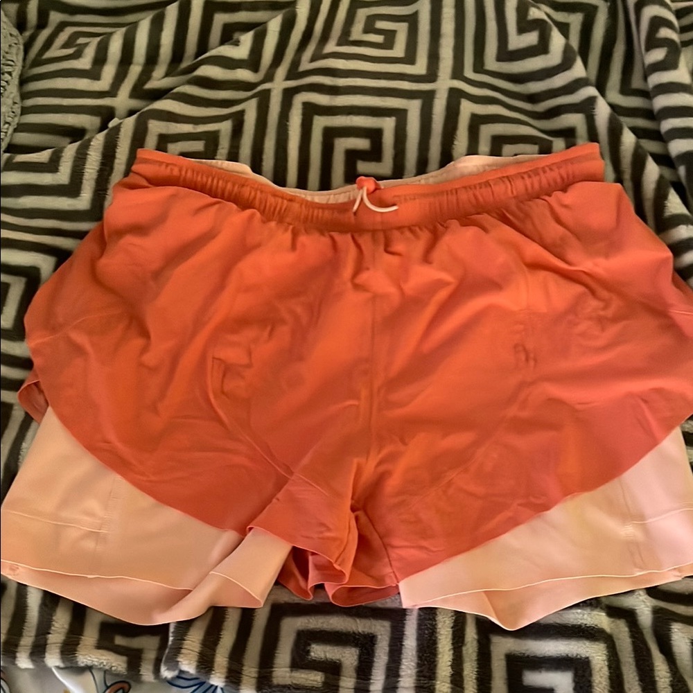 Outdoor Voices Blush and Coral Leggings